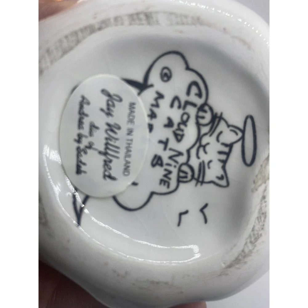 Cloud Nine Cats-Sugar & Creamer Made in Thailand-5 inches tall